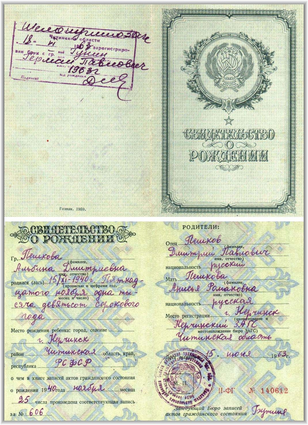 Gunina Alla Dmitrievna